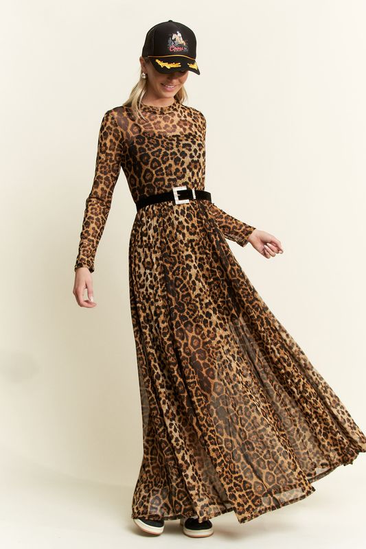 Jade By Jane Curvy Animal Print Maxi Dress