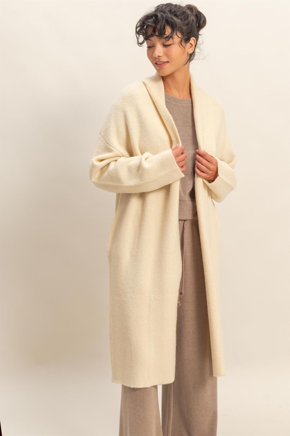 HYFVE Open Front Duster Sweater