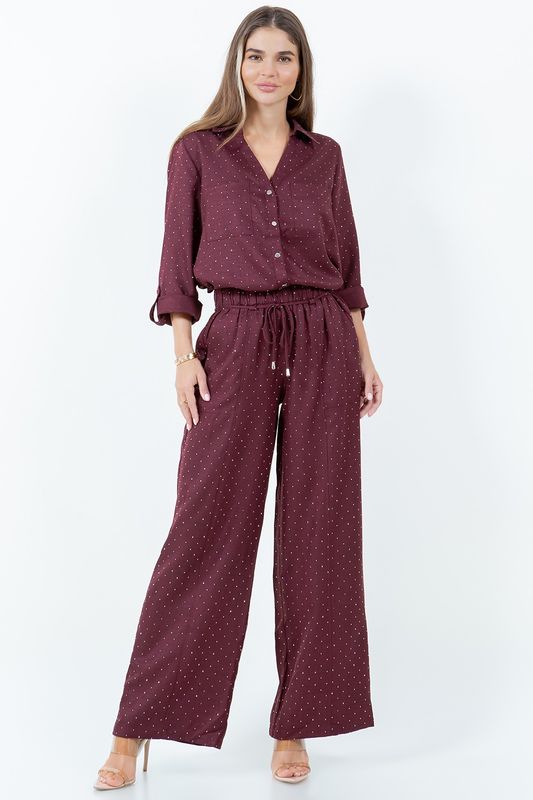 Spin Plus Pants W/ Spaghetti Detail