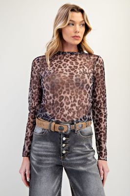 Easel LS Animal Printed Mesh