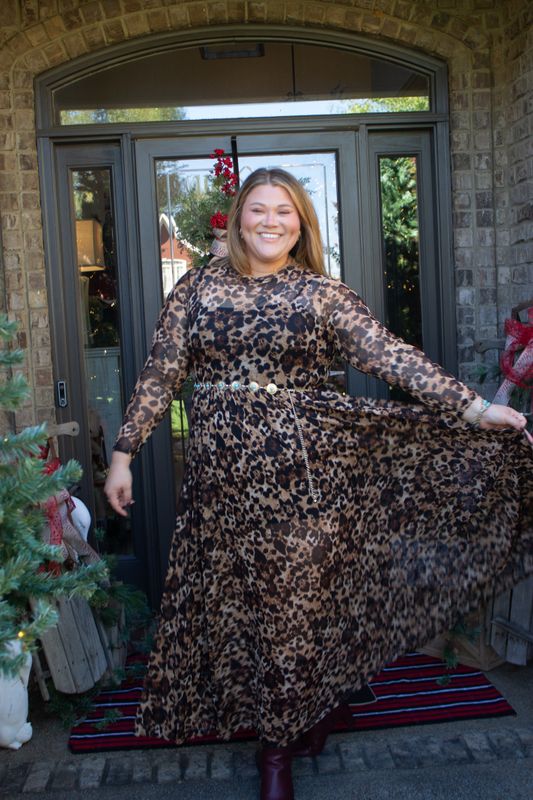 Jade By Jane Curvy Animal Print Maxi Dress