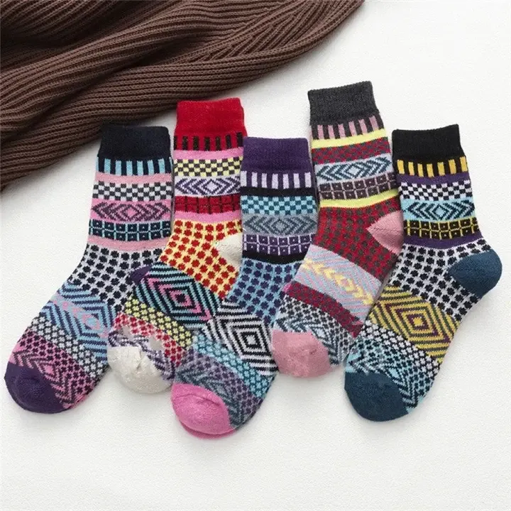 FurDecor Breathable Print Wool Socks