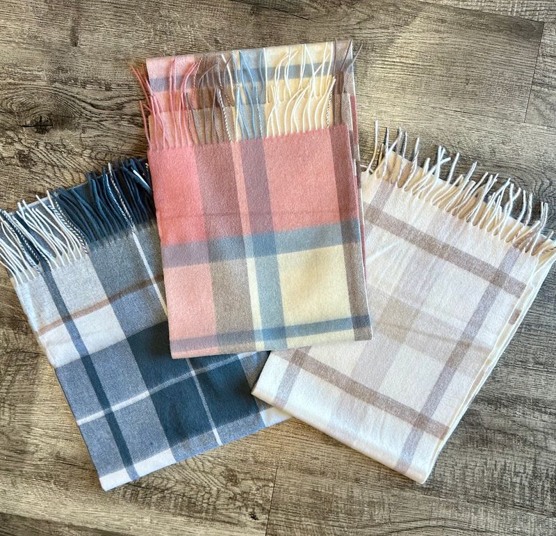 FurDecor Cashmere-like Plaid Print Scarf