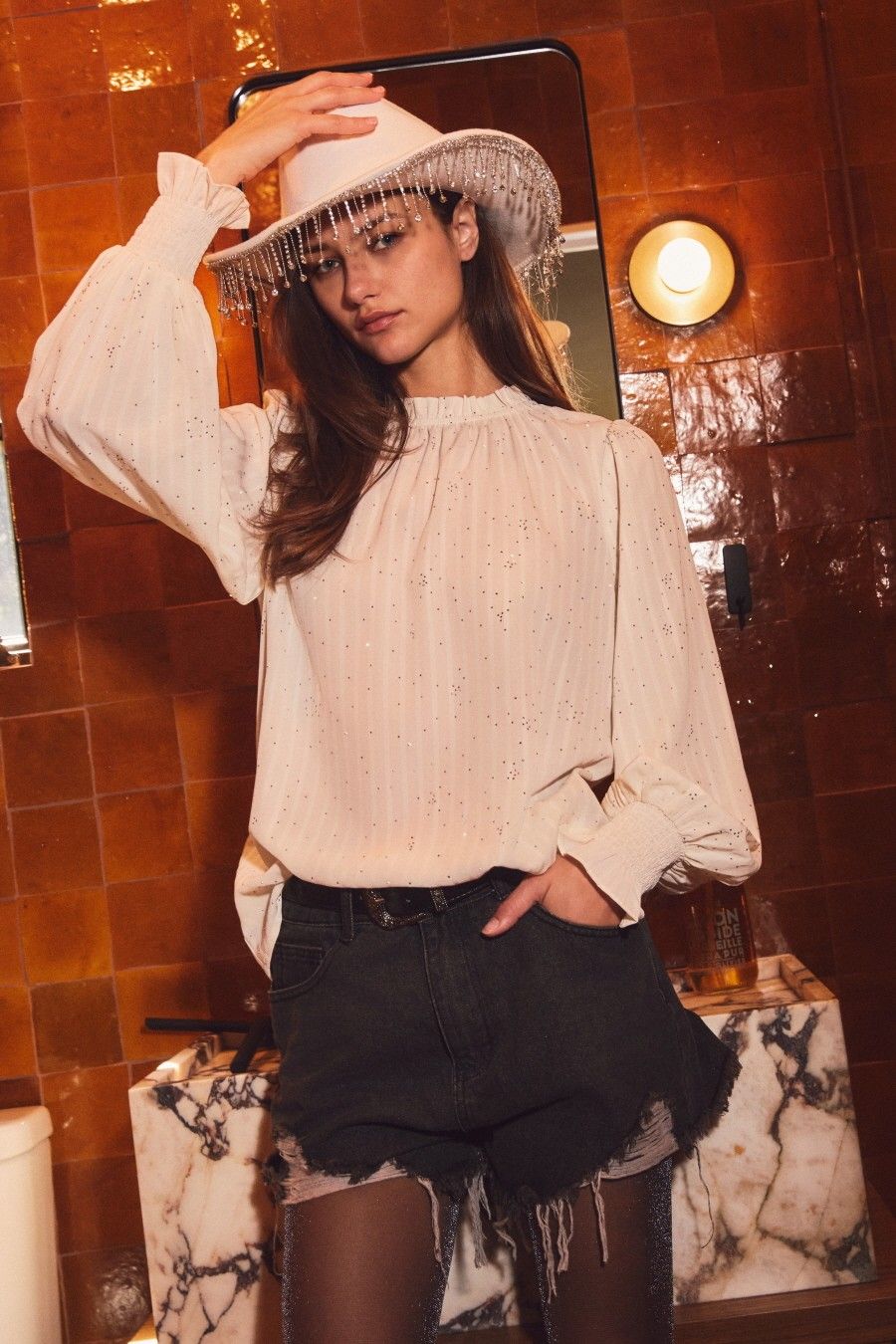 Oddi Plus Sheer Chiffon Blouse
