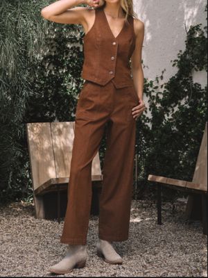 Skies Are Blue Washed Cotton Twill Pants