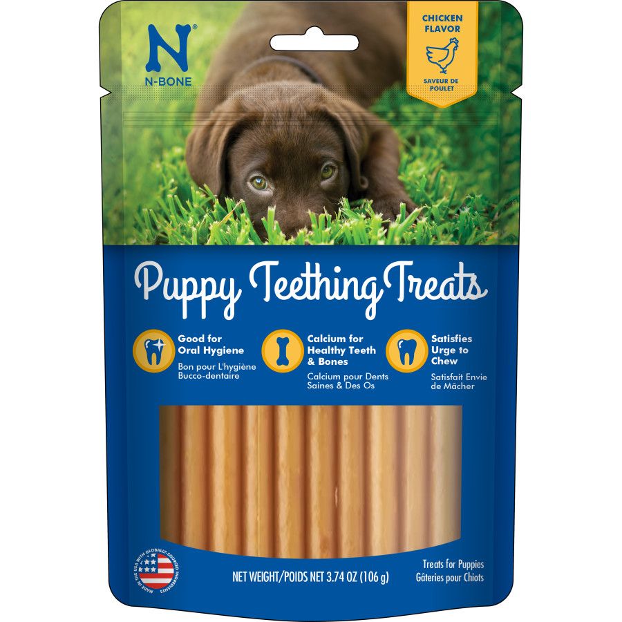 N-Bone Puppy Teething Treat Chicken Flavor 1ea/3.74 oz, Regular