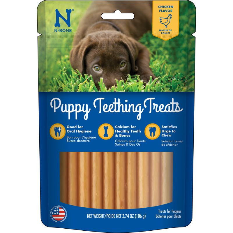 N-Bone Puppy Teething Treat Chicken Flavor 1ea/3.74 oz, Regular