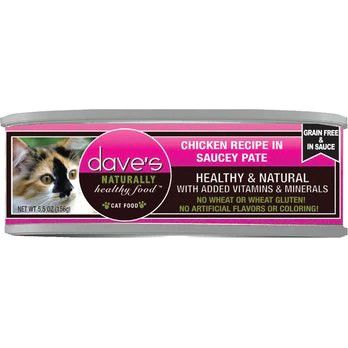 DAVE'S CAT GRAIN FREE SAUCEY PATE CHICKEN 5.5OZ