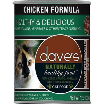 Dave&#39;s Pet Food Naturally Healthy Grain-Free Chicken Formula Canned Cat Food 12.5oz