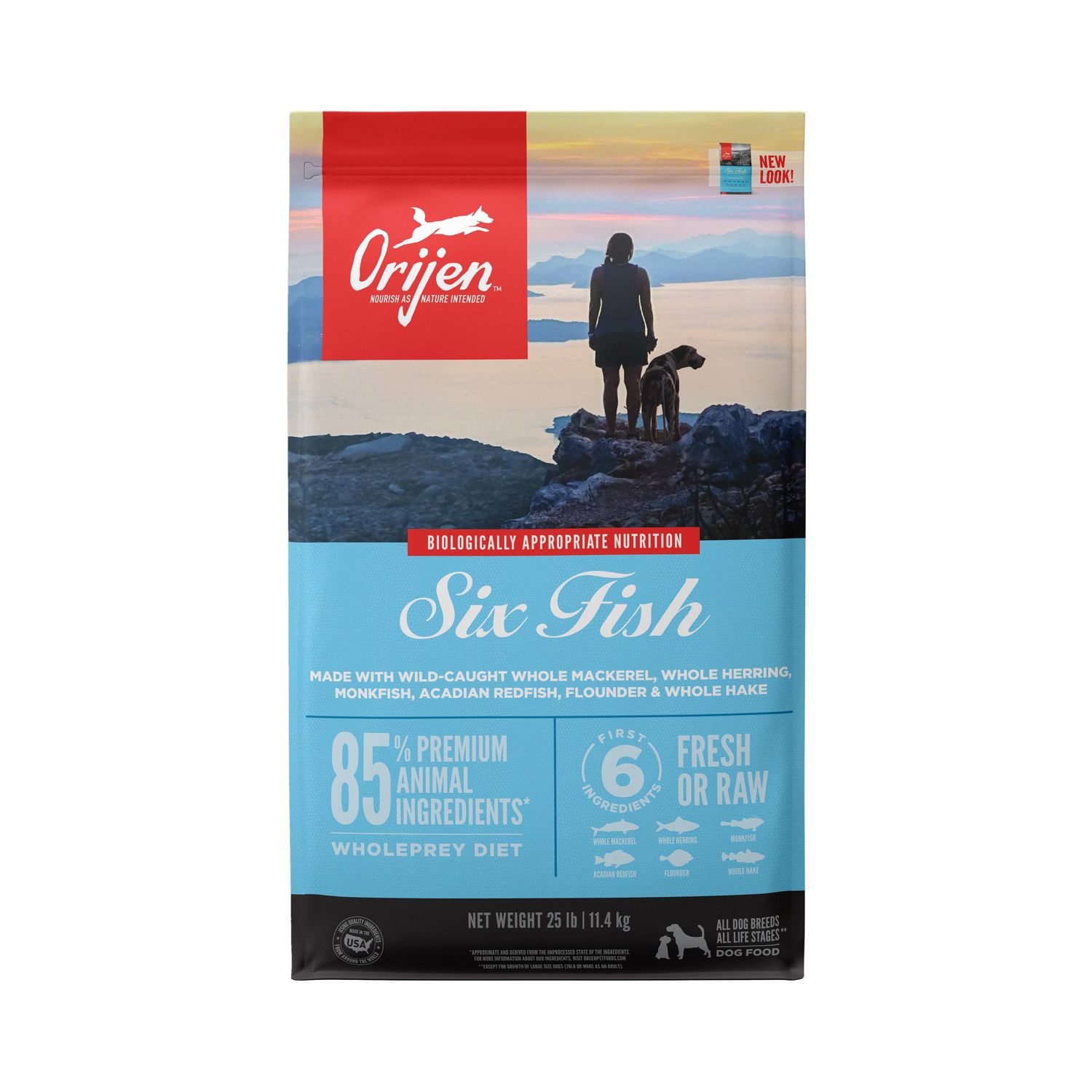 ORIJEN Six Fish Grain-Free Dry Dog Food 13 lbs