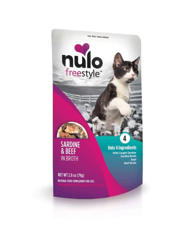 Nulo Freestyle Cat Food Topper Sardine &amp; Beef in Broth