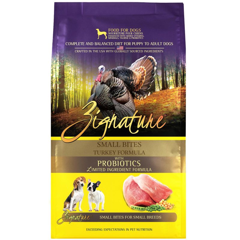 Zignature Small Bites Turkey Formula Dry Dog Food, 12.5-lb
