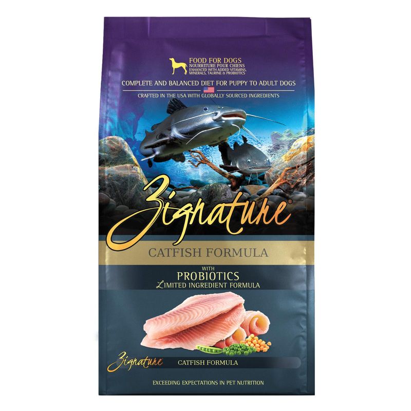 Zignature Catfish Limited Ingredient Formula Dry Dog Food, 4-lb