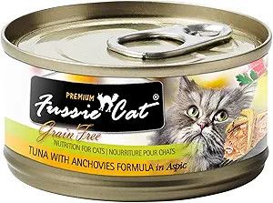 Fussie Cat Tuna &amp; Anchovy in aspic  2.8Oz Can