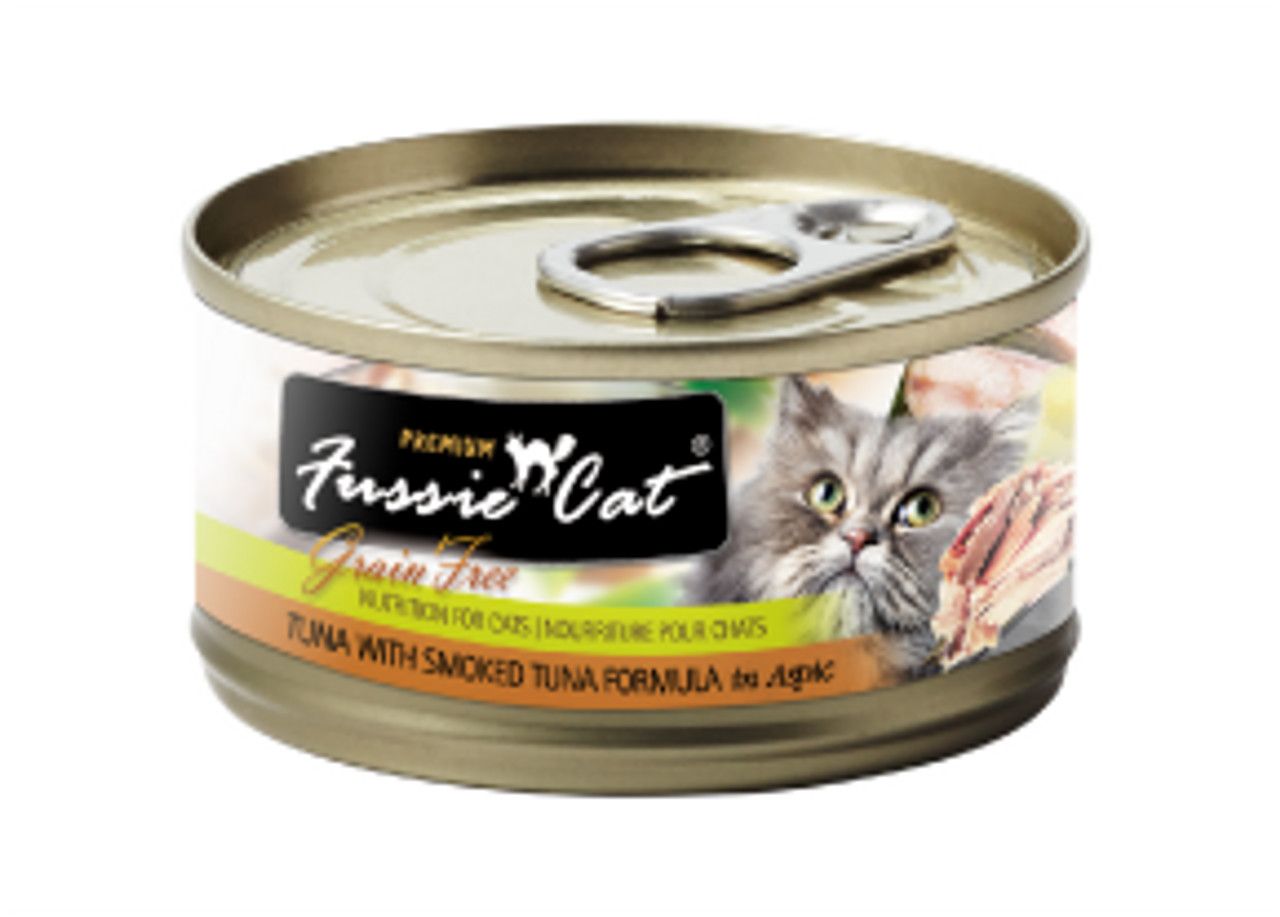 Fussie Cat Tuna with Smoked Tuna in aspic 2.82oz