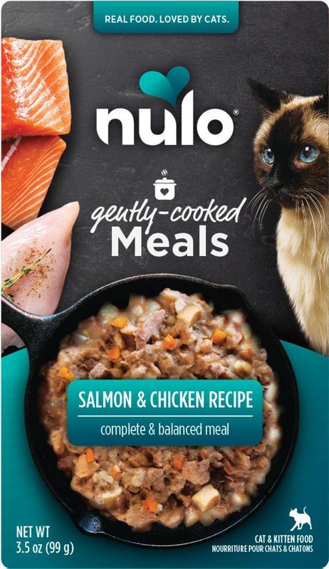 Nulo Gently-Cooked Meal Chicken &amp; Salmon Recipe Pouch Cat Food Chicken &amp; Salmon