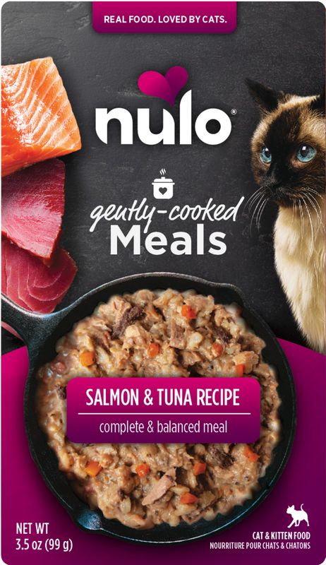 Nulo Gently-Cooked Meal Salmon &amp; Tuna Recipe Pouch Cat Food Salmon &amp; Tuna