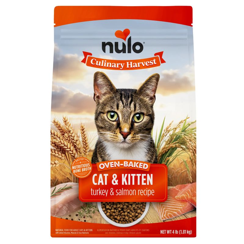 Nulo Culinary Harvest Baked Turkey &amp; Salmon Recipe for Adult Cats &amp; Kittens