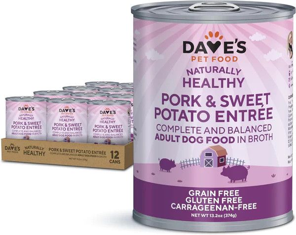 Naturally Healthy Pork &amp; Sweet Potato Entrée For Dogs / 13.2 oz
