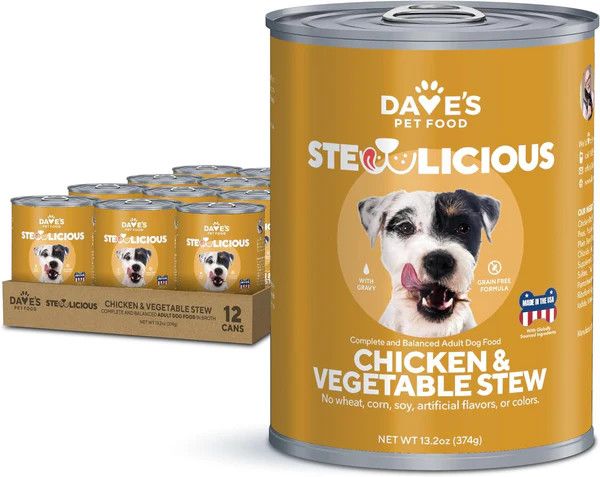 DAVE'S GRAIN FREE CHICKEN &amp; VEGETABLE IN GRAVY
