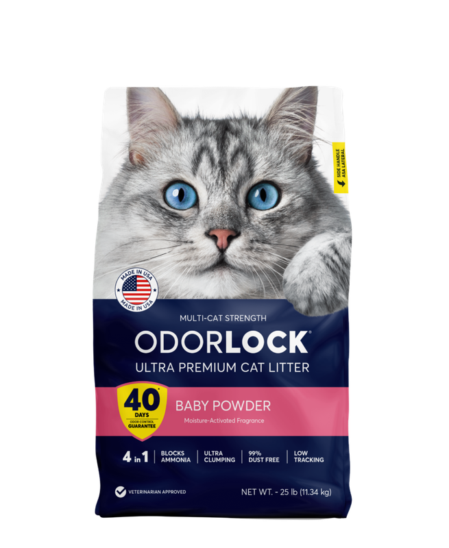 ODORLOCK litter baby powder25lbs