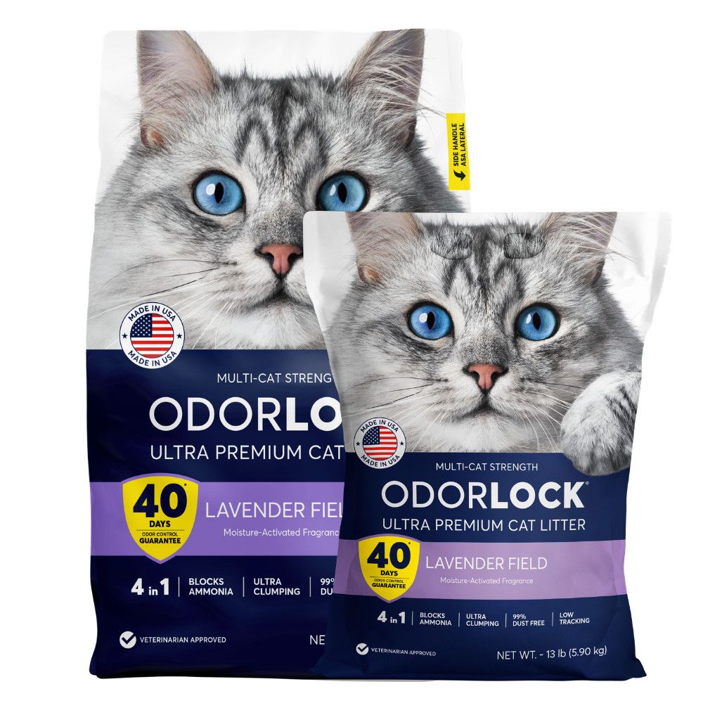 ODORLOCK Ultra Premium Multi-Cat Litter lavender 25lb