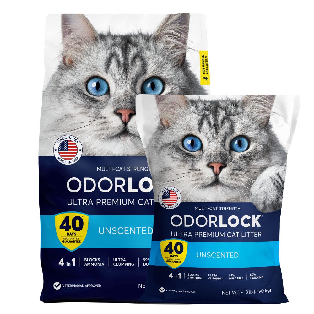 ODORLOCK Ultra Premium Multi-Cat Litter UNSCENTED 25lb