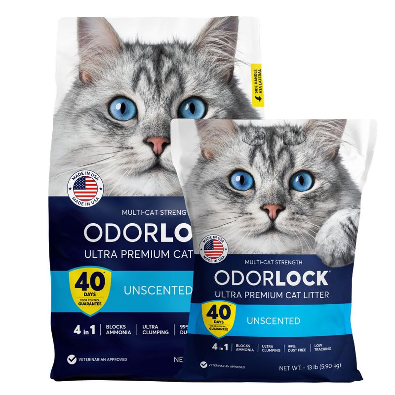 ODORLOCK Ultra Premium Multi-Cat Litter UNSCENTED 25lb