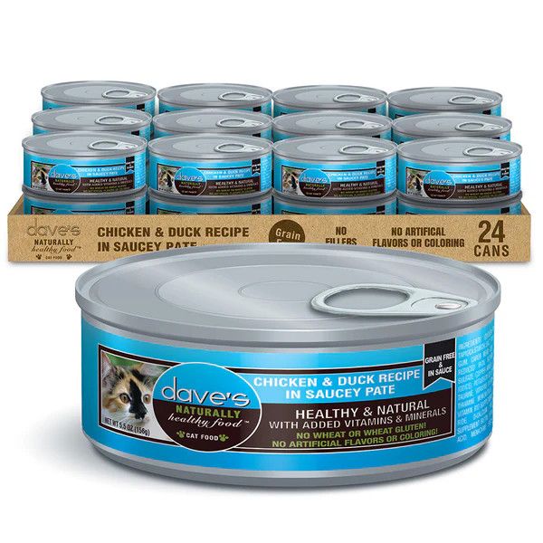Dave's Chicken &amp; Duck In Saucey Pate 5.5oz