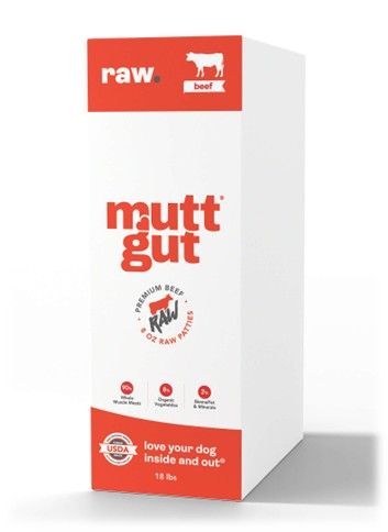 MuttGut® gut support raw - beef recipe 18lbs