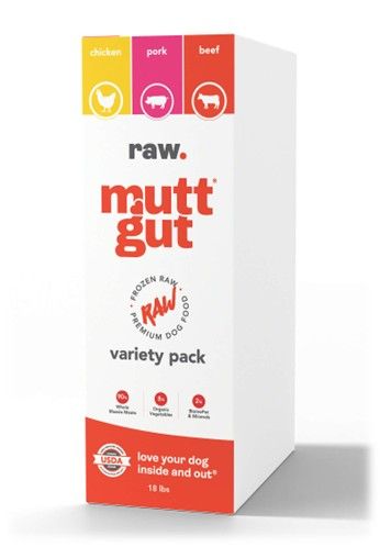 MuttGut® gut support raw - variety pack 18lbs
