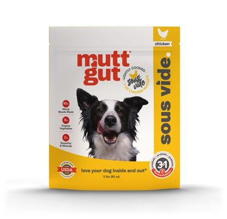 MUTT GUT DOG SOUS VIDE LIGHTLY COOKED CHICKEN FROZEN 5LB