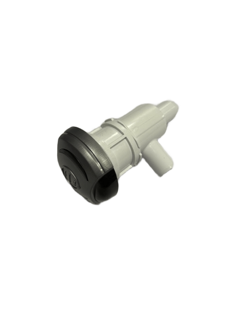 3/4&quot; Halo On/Off Valve;Black/Silver/Black