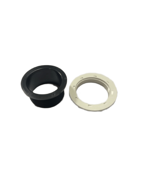 1&quot; On/Off Valve Wall Fitting w / Nut: Black