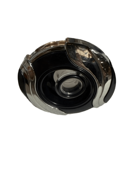 3.25&quot; PL Jet Int Leaf Directional; SS Escutcheon/ Black Flange / Black Leaf Insert / Clear Xylex Nozzle / Black Nozzle Ring