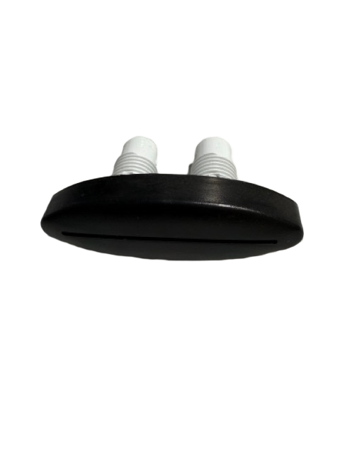 LED 3.5&quot; Cascade Assembly, Black Blade, Clear Manifold