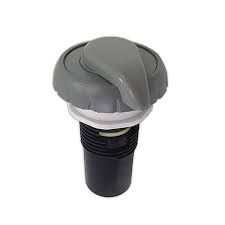 1&quot; Air Control Valve, S-Handle, Blk/Slv