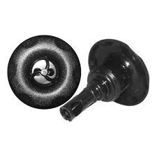 3&quot; Scallop Face Twin Pulse Screw In Black