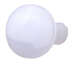 LED Spot Fitting 7/8&quot; Smooth Clear w/Nut &amp; O-Ring