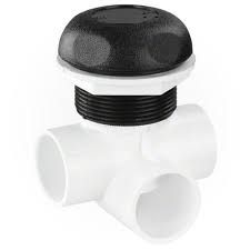 On/Off Turn Valve Assy., Single Port, Luxe Style, Black/Clear, GLO Nut w/...
