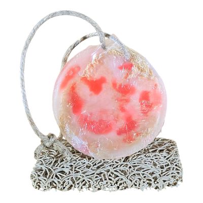 Loofah Soap on Rope - Grapefruit