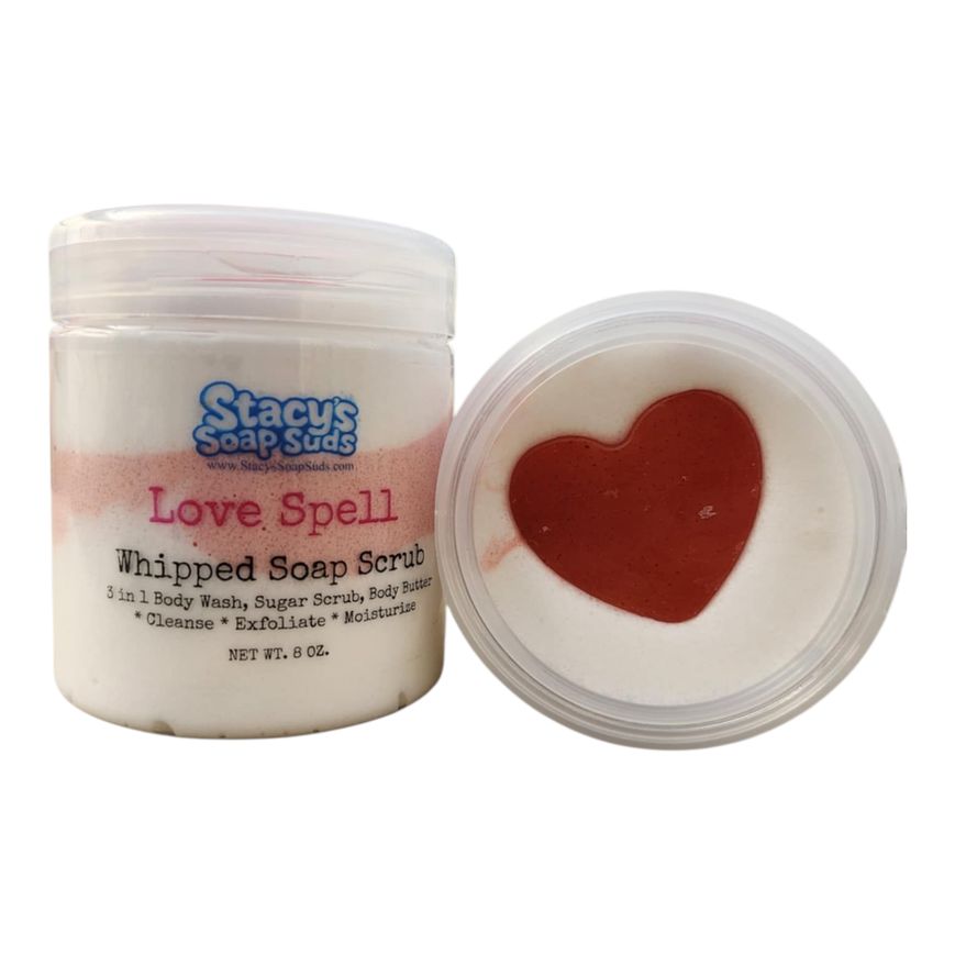 Stacy's Whipped Soap Scrub 8 oz, Scent: Love Spell