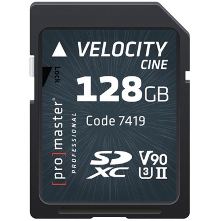 128GB SDXC Pro Velocity Cine