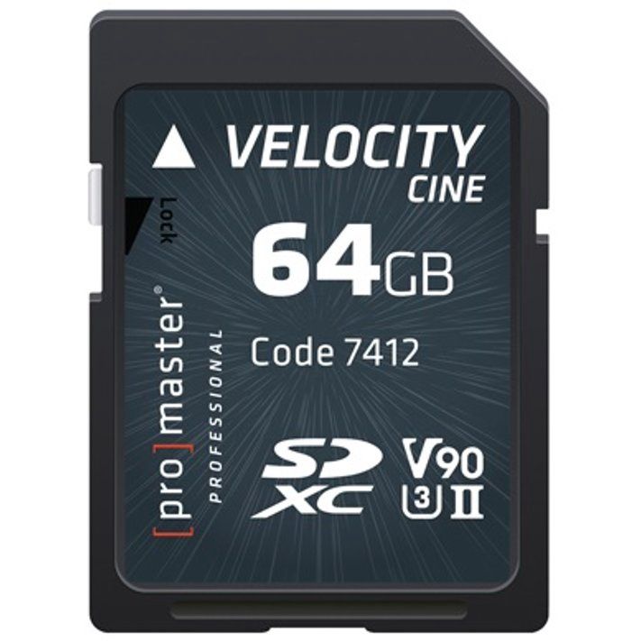 64GB SDXC Pro Velocity Cine