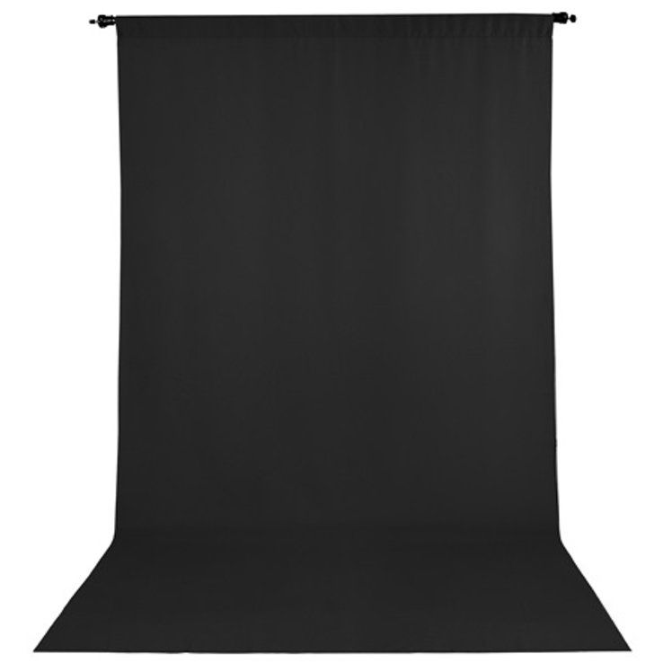 Wrinkle Resistant Backdrop ( Black 10x20)