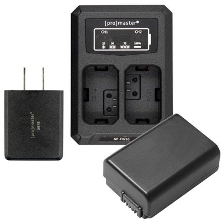 Promaster Dual Battery Charger for Sony NP-FW50