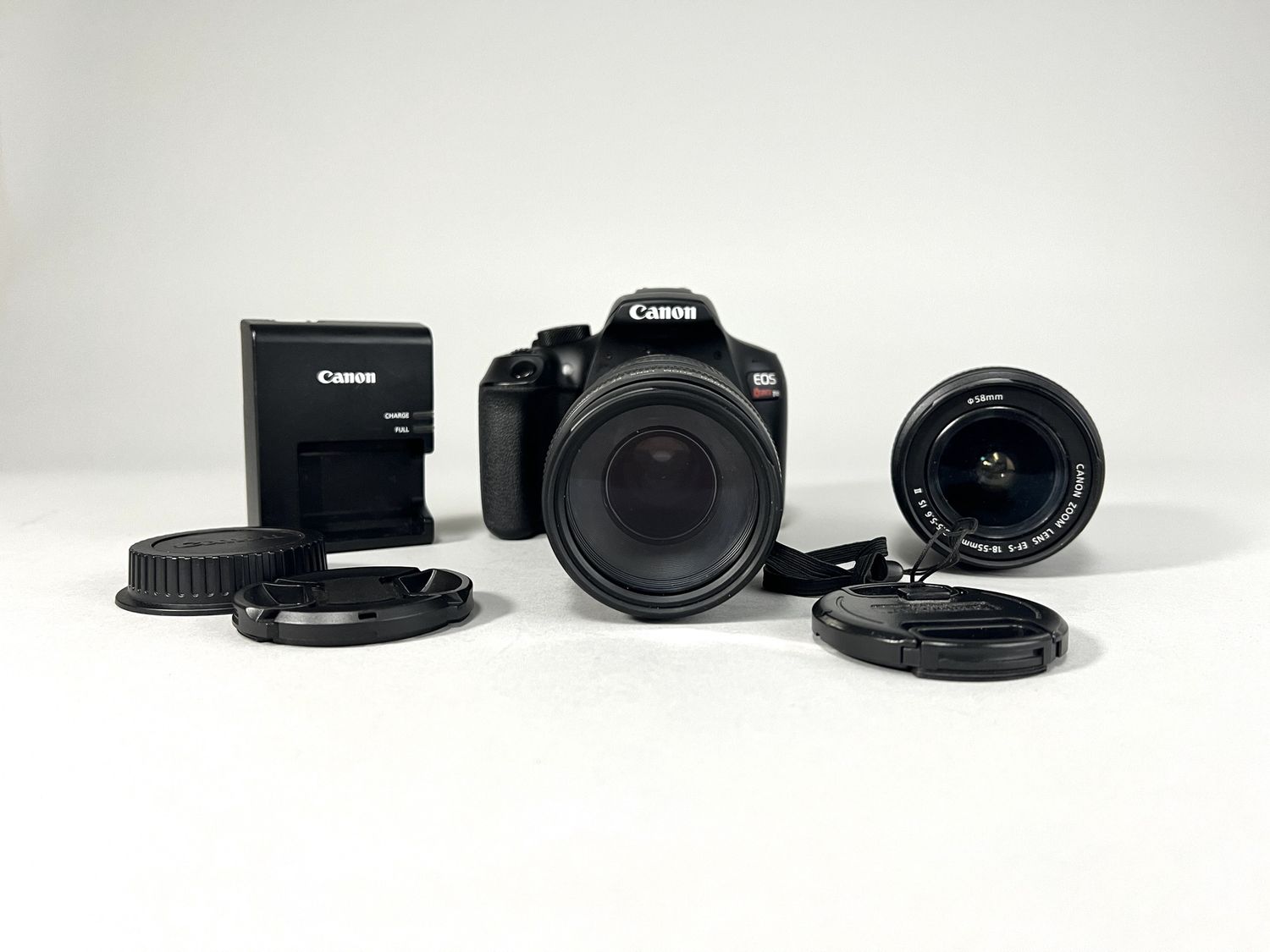 Used Canon T6 w/18-55 &amp; 75-300mm lens