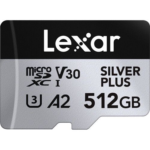 Lexar 512GB Professional SILVER PLUS UHS-I microSDXC Memory Card