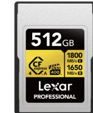 Lexar Pro Gold Type-A CFE 512GB