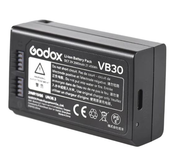 GODOX VB30 BATTERY F/ V1, V100 FLASHES